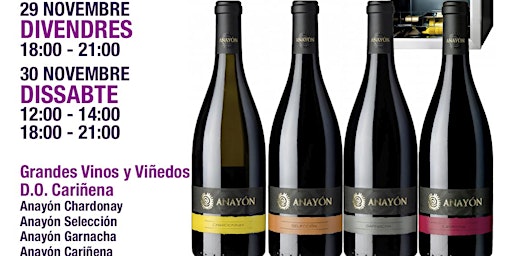 Degustación de Vinos Anayón de Grandes Vinos y Viñedos, D.O. Cariñena primary image
