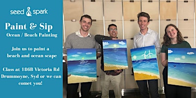 Image principale de Paint & Sip - beach and ocean scape