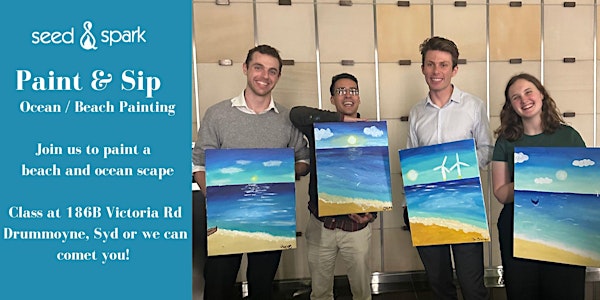 Paint & Sip - beach and ocean scape
