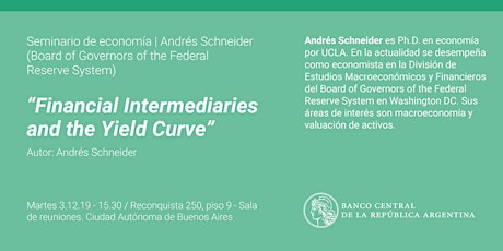 Imagen principal de Seminario de Economía | Andrés Schneider (Board of Governors of the Federal Reserve System)