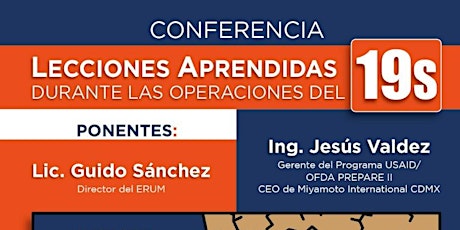 Imagen principal de Conferencia "Lecciones aprendidas durante las operaciones del 19S"