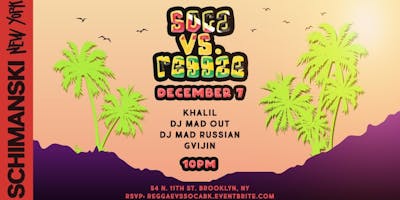 Reggae vs Soca Party