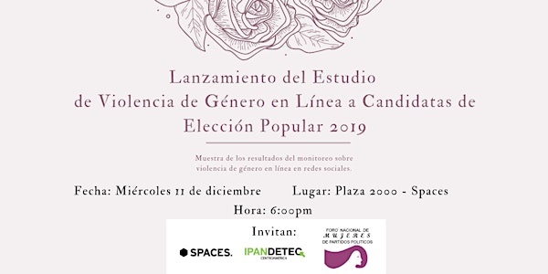 Estudio sobre Violencia de Género en Línea: Candidatas Elecciones 2019