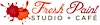 Logotipo de Fresh Paint Studio + Cafe