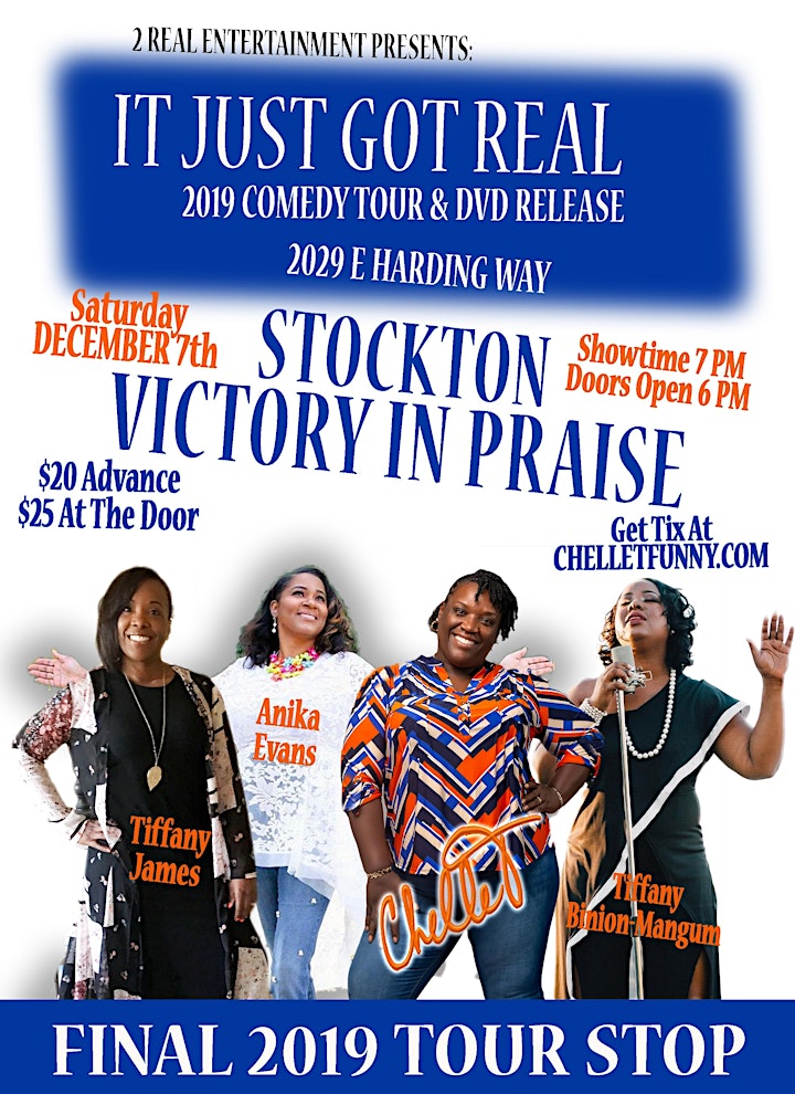 Chelle T... It Just Got Real Comedy Tour & DVD Release - Stockton image
