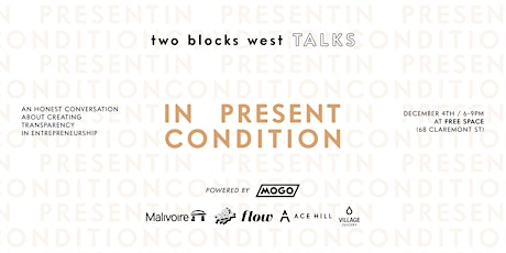 TWO BLOCKS WEST TALKS powered by MOGO primary image