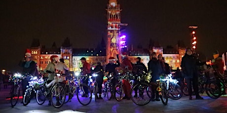 Casual bike parade to the Christmas market primary image