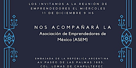 Imagen principal de Reunión de emprendedores argentinos en México