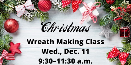 Christmas Wreath Making Class primary image