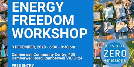 Energy Freedom Workshop (Camberwell)  primary image
