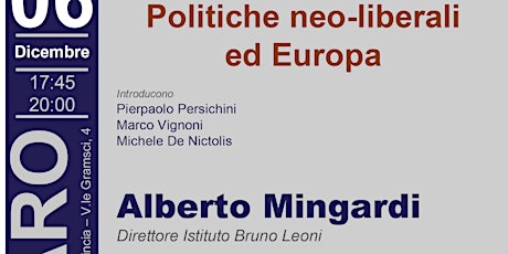 Immagine principale di POLITICHE NEO-LIBERALI ed EUROPA 