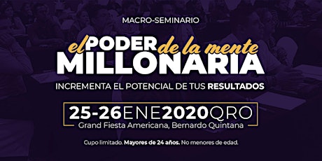 Imagen principal de El Poder de la Mente Millonaria (Enero- 2020 - Querétaro)