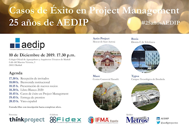 Imagen de Casos de Éxito en Project Management - 25 años de AEDIP