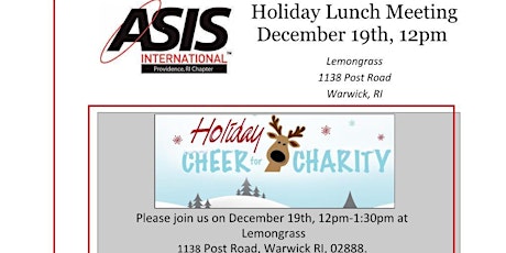ASIS Providence Holiday Lunch Meeting primary image