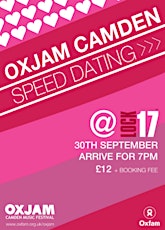 Oxjam Camden's Speed Dating (25-35ish) primary image