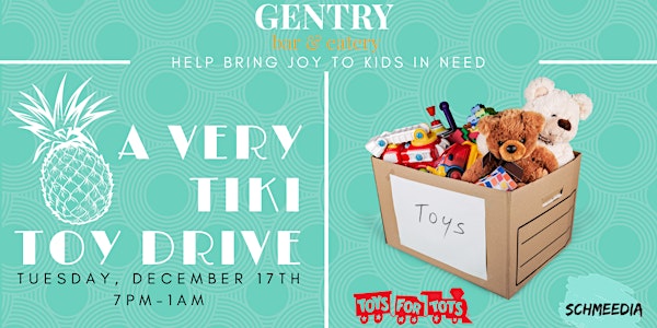 A Very Tiki Toy Drive with Toys For Tots
