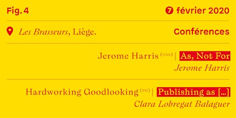 Conférences #3 • Jerome Harris (us) — Hardworking Goodlooking (ph)