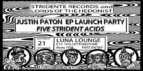 Justin Paton EP Launch Party w/ NX Panther, Grimmates, MC Driweave, Cat Boi primary image