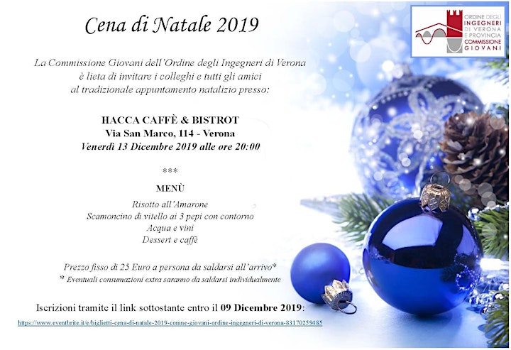 Immagine Cena di Natale 2019 - Com.ne Giovani Ordine Ingegneri di Verona