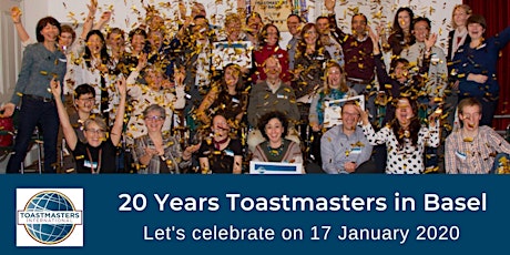 Hauptbild für Jubilee: 20 Years Toastmasters in Basel