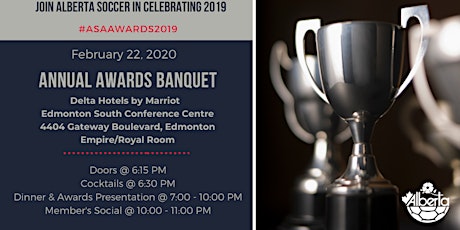 2020 Alberta Soccer Annual Awards Banquet primary image