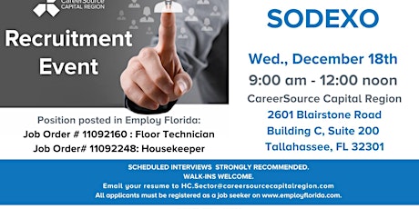 Sodexo Recruitment Event primary image