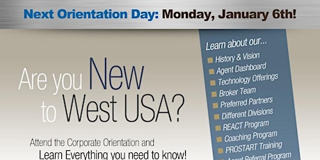 West USA Realty - Corporate Orientation January primary image