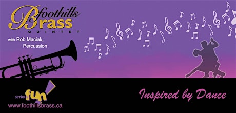 Foothills Brass Quintet with Rob Maciak, percussion: INSPIRED BY DANCE - Calgary primary image