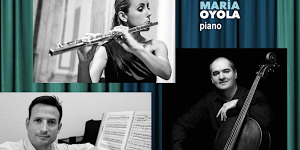 Oktávoka Trío: Cristina Gatón, flauta, Aldo Mata , cello y JMª Oyola, piano