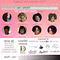 EMBRACE The Natural You - Natural Hair Brunch & Women's Panel 2014 primary image