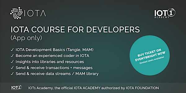 IOTA Course for Developers // Learning App Only (pure digital, no  support)