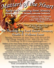 Thanksgiving Food  Basket & Turkey Giveaway/Health and Wellness Event primary image