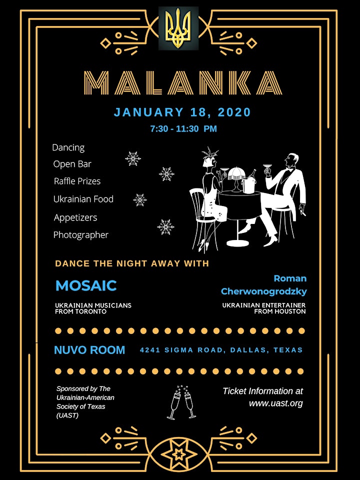 Ukrainian New Years Party Malanka 2020 Tickets Sat Jan 18