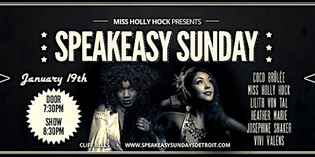 Speakeasy Sundays January - New Decade Bash!  primary image