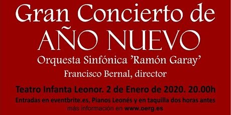 Imagen principal de Concierto de Año Nuevo en Jaén - Orquesta Sinfónica Ramón Garay