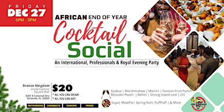 African End Of Year Cocktail Social primary image