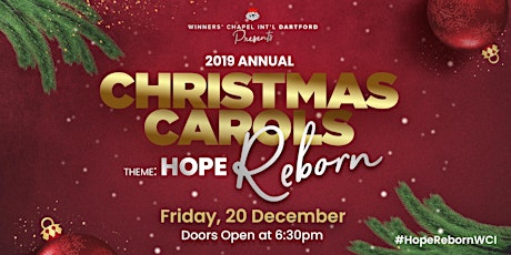 2019 Annual Christmas Carols Tagged 'Hope Reborn'