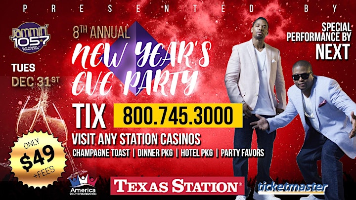Las Vegas New Years Party Jammin 1057 8th Annual + VIP Tables + Tickets image