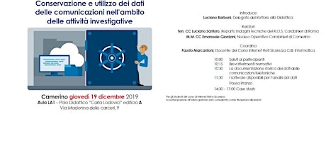 Immagine principale di Seminario Sicurezza Informatica 