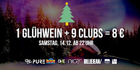 1 Glühwein + 7 Clubs = 8 € / Samstag, 14.12. Stuttgart