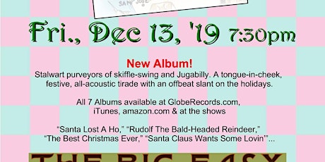 Christmas Jug Band - Big Easy Petaluma Fri Dec 13 2019