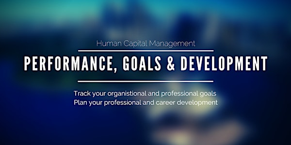 Performance, Goals and Development Training (HCM 2020)