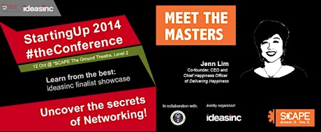 ideasinc StartingUP 2014 #theConference x *SCAPE Meet the Masters primary image