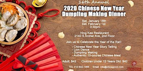 2020 Chinese New Year Dumpling Making Dinner primary image