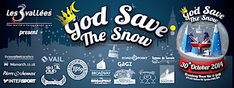Les 3 Vallees present 'God Save The Snow' primary image