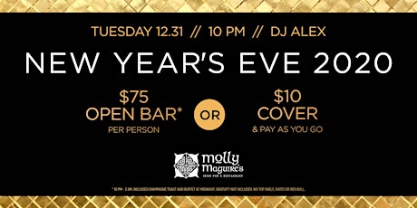 New Year's Eve 2020 at Molly Maguire's primary image
