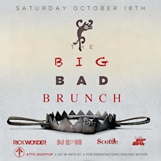 The Big Bad Brunch Saturday at Attik Rooftop NYC : October 18 : E&R Group primary image