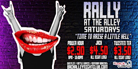 Rally At The Alley Saturdays - Saturday December 21st, 2019 primary image