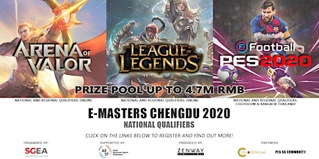 AESF e-Masters Chengdu 2020 PES 2020 - Singapore Qualifier primary image