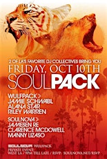 Soulnova & Wulfpack Present SOULPACK Friday October 10th West LA primary image